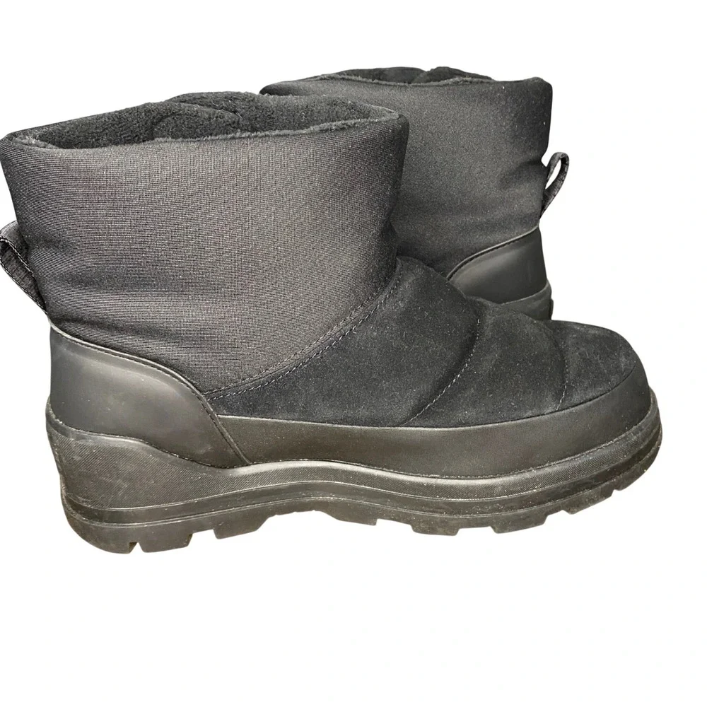 UGG Kid Preteen Black Classic Klamath Mini Puffer Waterproof Winter Boots Size 5